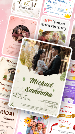 Invitation Maker Card Design Screenshot 0
