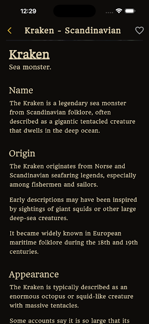 Bestiary - Mythical Creatures Screenshot 3