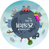Watch Face Wear OS Earth