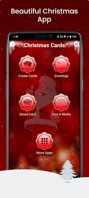 Christmas Greeting Card & Wishes - Merry Christmas Screenshot 2