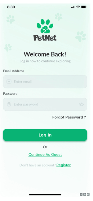 PetNet Screenshot 0