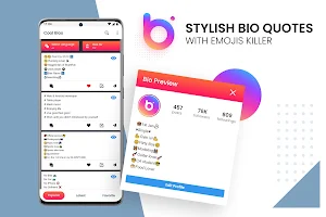 Stylish Bio Quotes with Emojis: Killer & Royal Screenshot 0