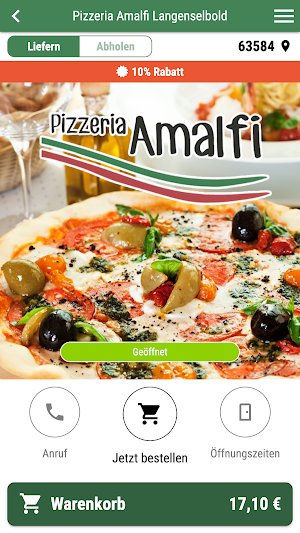 Pizzeria Amalfi Langenselbold Screenshot 0