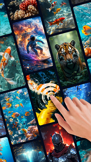 Ripple & 3D Live Wallpaper Screenshot 0