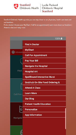 Stanford Children's Health Screenshot 2