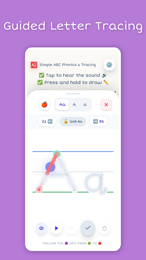 Simple ABC: Phonics & Tracing Screenshot 1