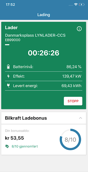Bilkraft - EV fast charging in Norway Screenshot 0