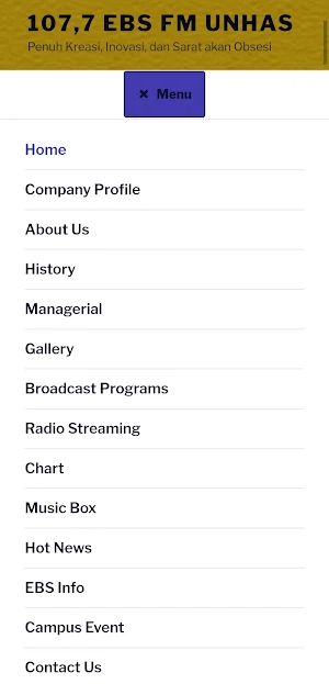 RADIO EBS FM UNHAS Screenshot 1