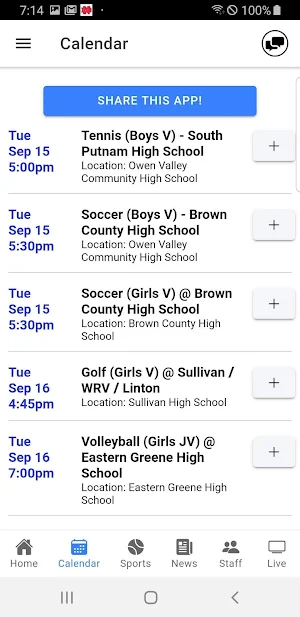 Owen Valley Athletics - Indiana Screenshot 1