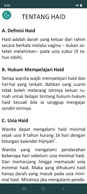 Haid dan Nifas (Fiqih Wanita) Screenshot 1