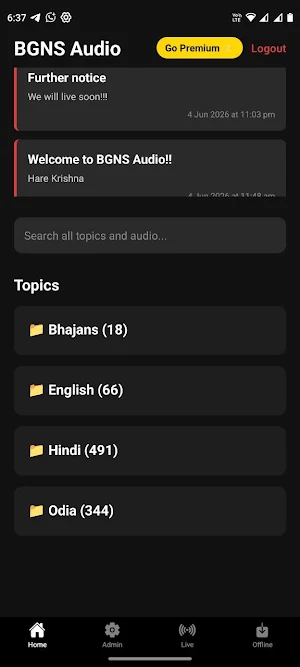 BGNS Audio Screenshot 3