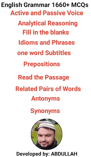 English Grammar MCQs offline Screenshot 0