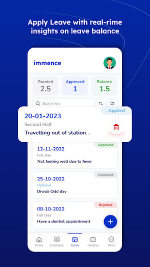 immencers' app Screenshot 1