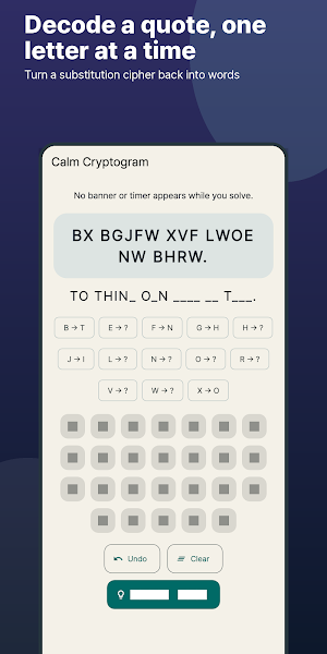 Calm Cryptogram Screenshot 0