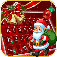Stylish Red Christmas Keyboard