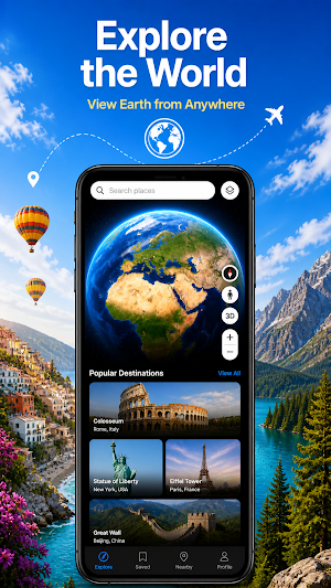 GPS Camera & Live Earth Map Screenshot 1