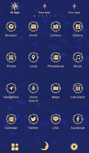 Moon and Stars wallpaper Screenshot 2