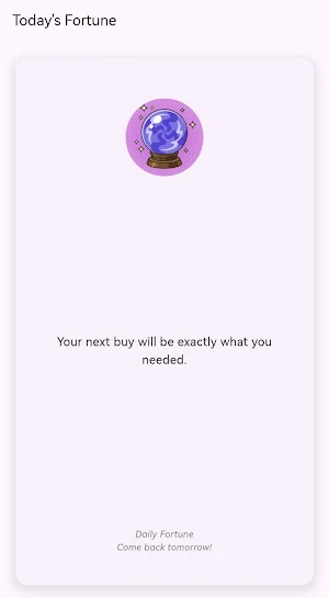 Daily Fortune Screenshot 1