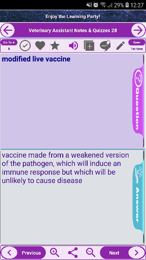 Veterinary Assistant Exam Review notes and quizzes Screenshot 1