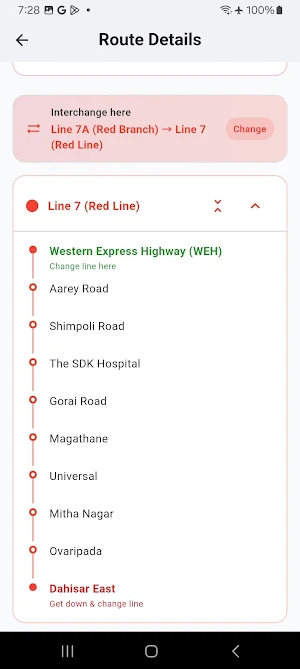 RouteX - Metro, Bus Guide Screenshot 3