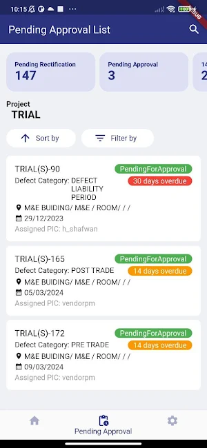 QSite Defect Management Screenshot 2