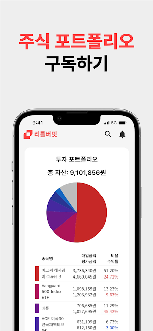 리틀버핏 - 국내/미국주식, 투자대회 어플 Screenshot 2