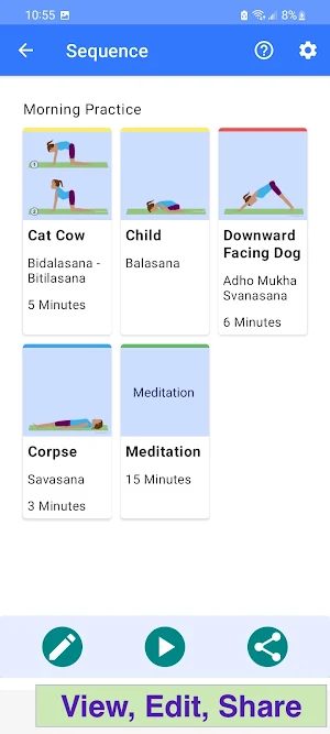 Yoga Sequence Builder Screenshot 1