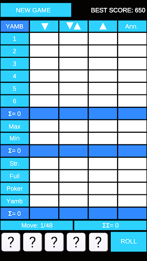 Yatzy Yatch Dice Game Offline Screenshot 1