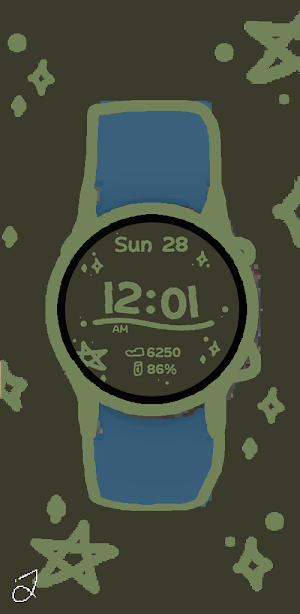 Retro Art Watch Face Screenshot 1
