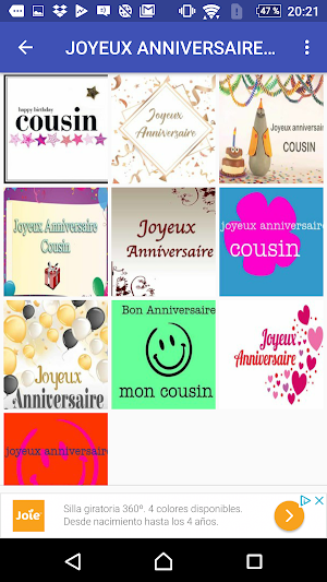 JOYEUX ANNIVERSAIRE COUSIN Screenshot 1