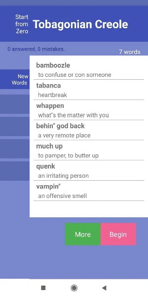 StartFromZero_TobagonianCreole Screenshot 2