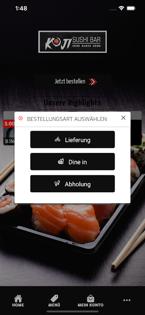 Koji Sushi Bar Screenshot 1