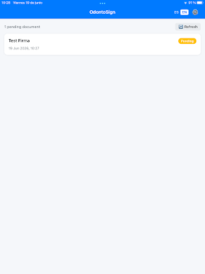 Odontonet SignApp Screenshot 0