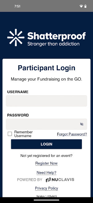 Shatterproof Fundraising Screenshot 0