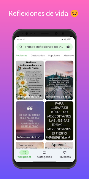 Frases Reflexiones de la Vida Screenshot 0