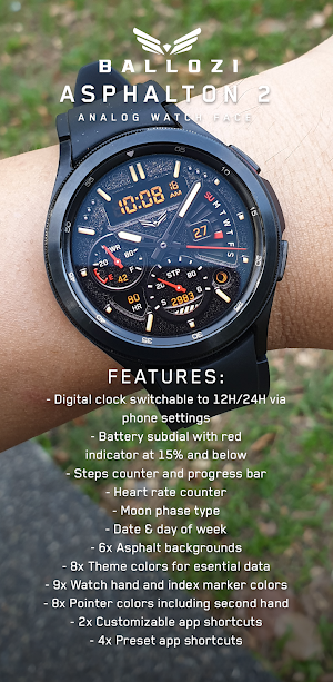 BALLOZI ASPHALTON 2 Watch Face Screenshot 1