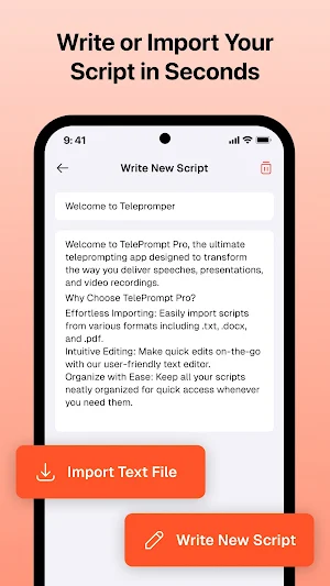 Teleprompter For Video & Audio Screenshot 1