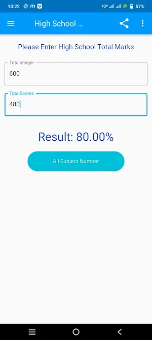 High School Percent Calculator Screenshot 0