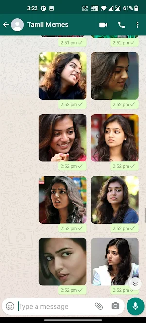 Nazriya Stickers | WAStickerApps Screenshot 2