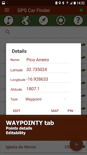 GPS Locations Screenshot 1