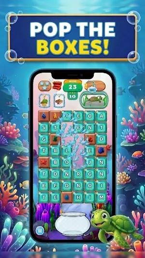 WaterWord Hit Word Game Screenshot 1