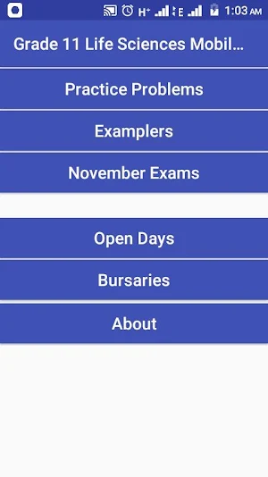 Grade 11 Life Sciences Mobile Application Screenshot 0