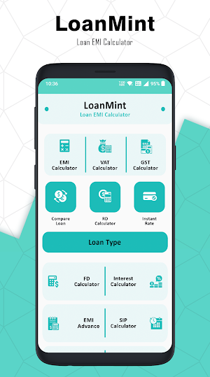 LoanMint - EMI Loan Calculator Screenshot 1