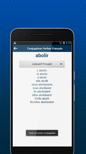 Conjugaison Verbes Français Screenshot 2