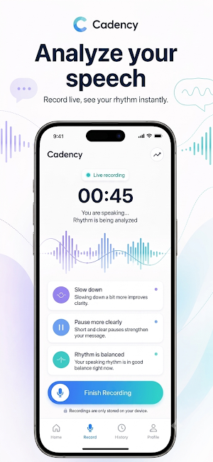 Cadency: AI Speech Coach Screenshot 0