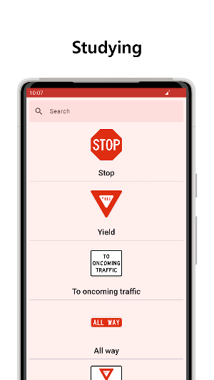 Road signs USA & Practice Test Screenshot 0