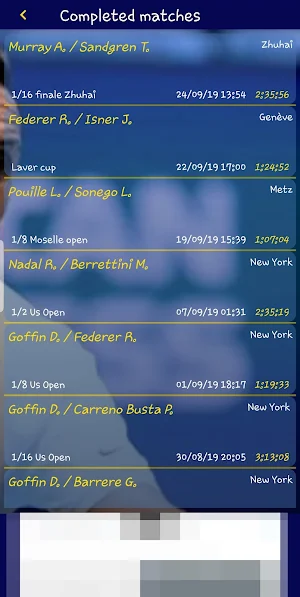 Tennis stats score keeper Screenshot 1
