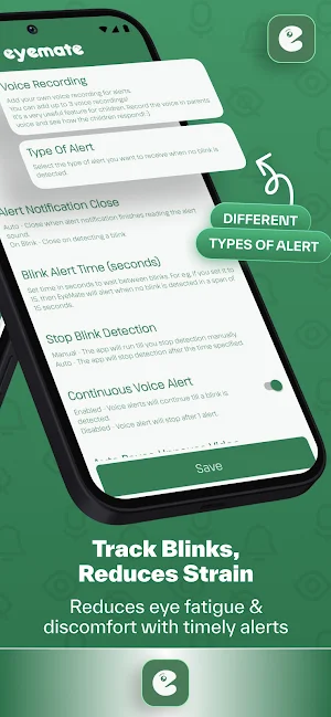 EyeMate - Blink Alert App Screenshot 1