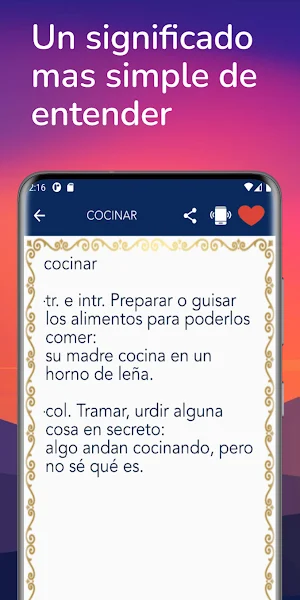 Diccionario en español Screenshot 2