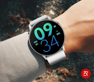 Tosca Blue Large Watch Face Screenshot 2